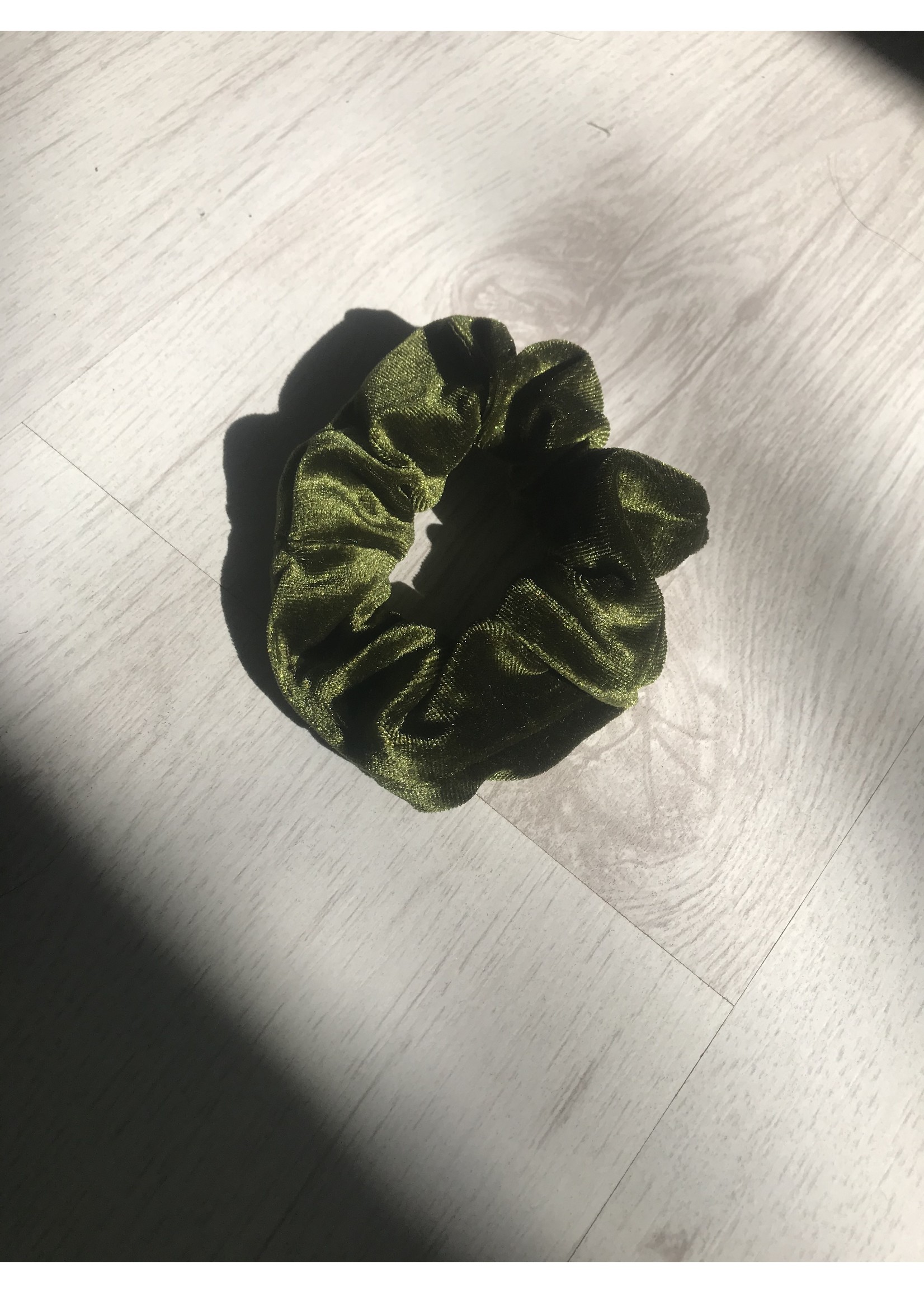 green scrunchie