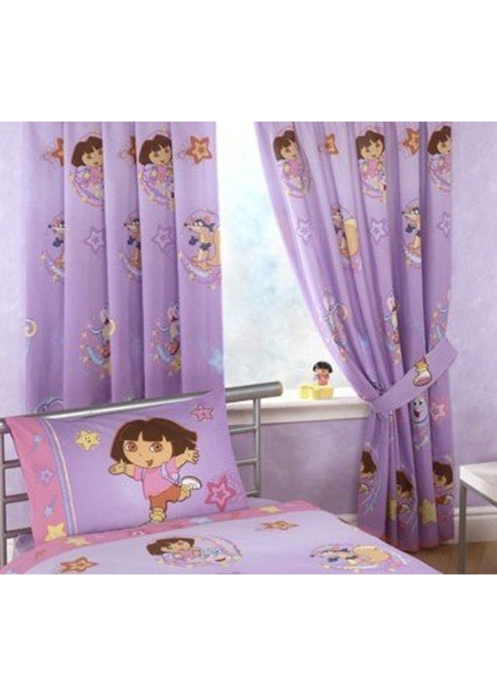 Nickelodeon Dora Curtain Set Purple