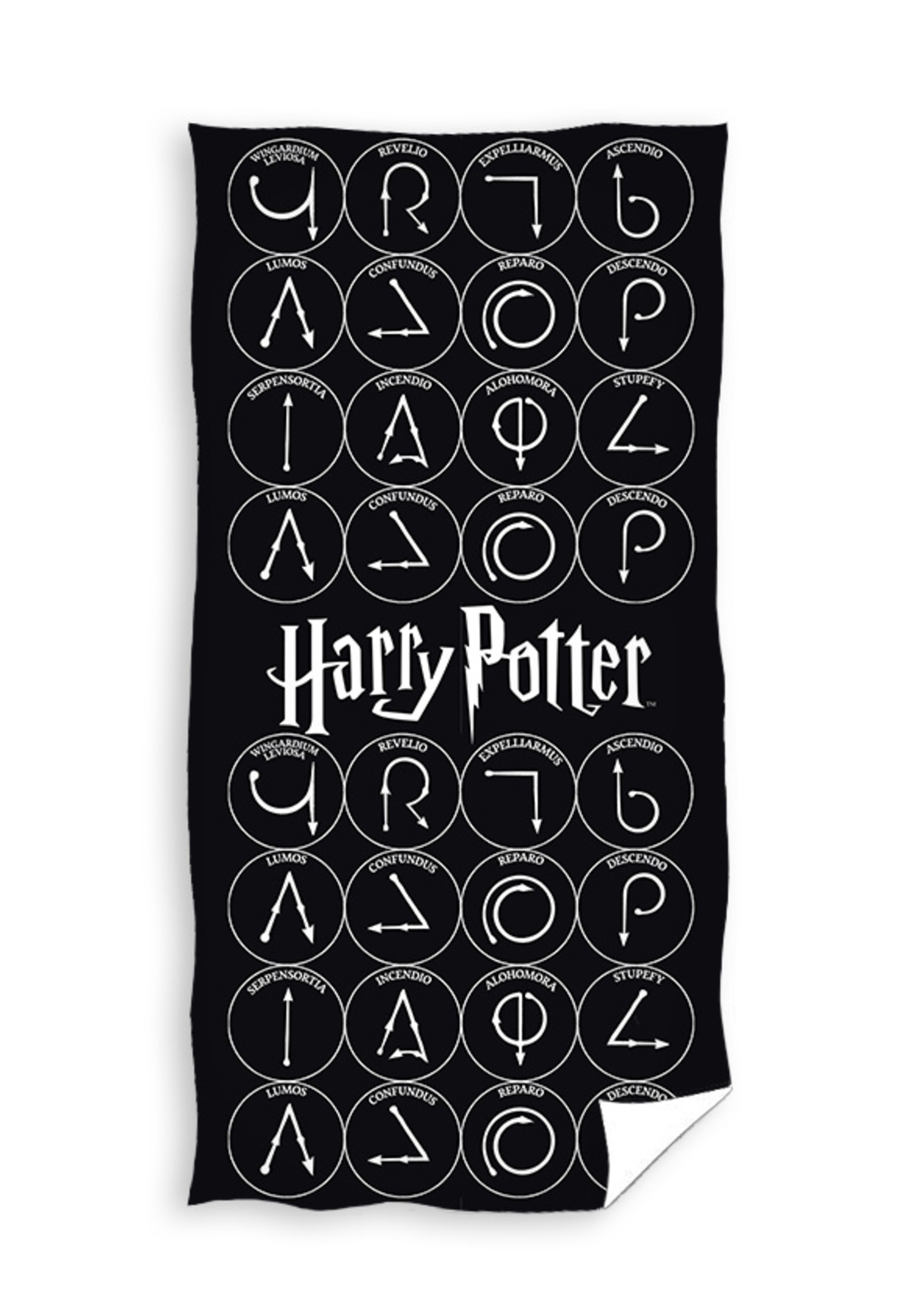 Warner Bros Harry Potter Handdoek Zwart
