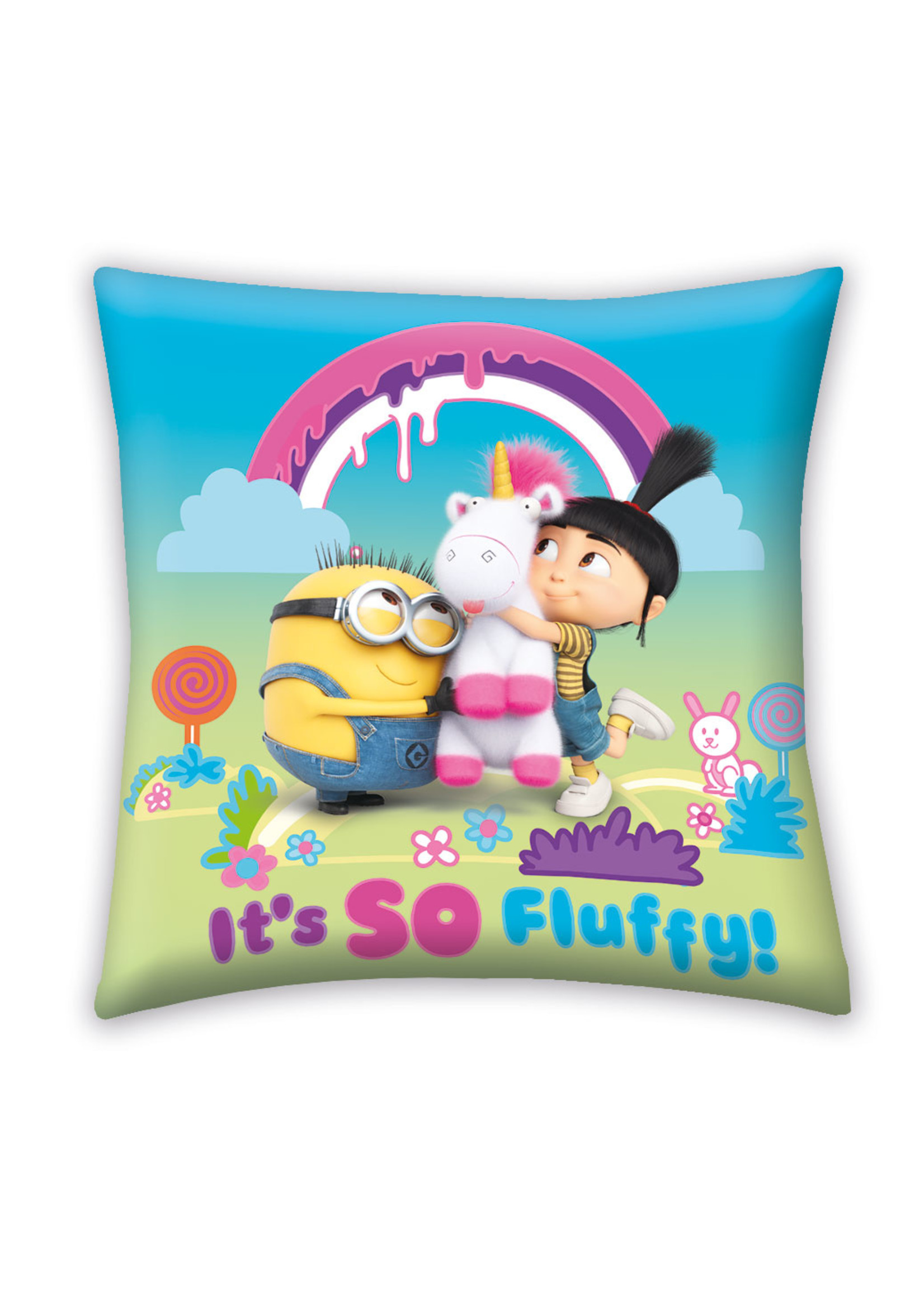 Minions Despicable Me Kussen Fluffy Unicorn