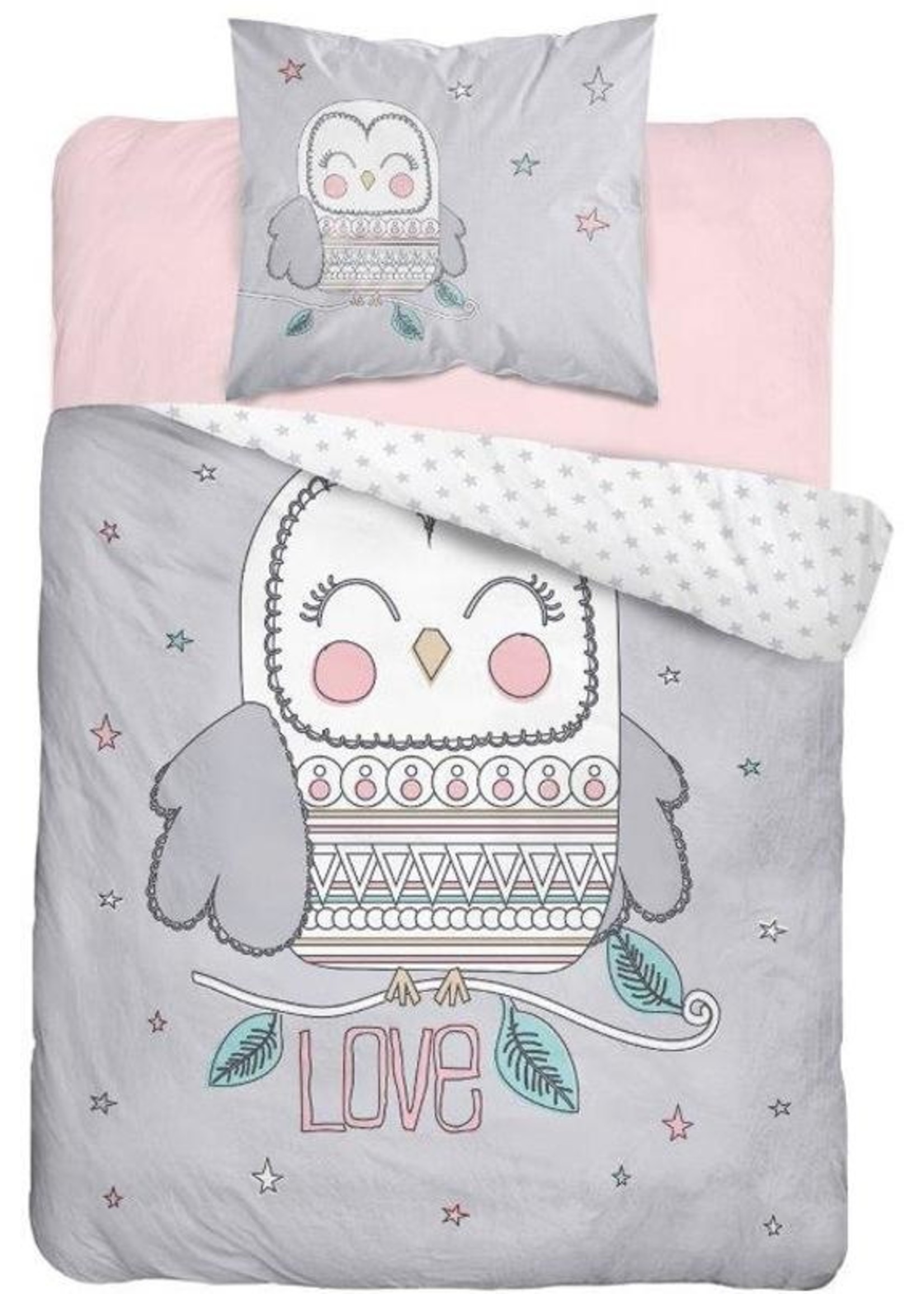 Uil LOVE Duvet Cover Set Glow in the Dark