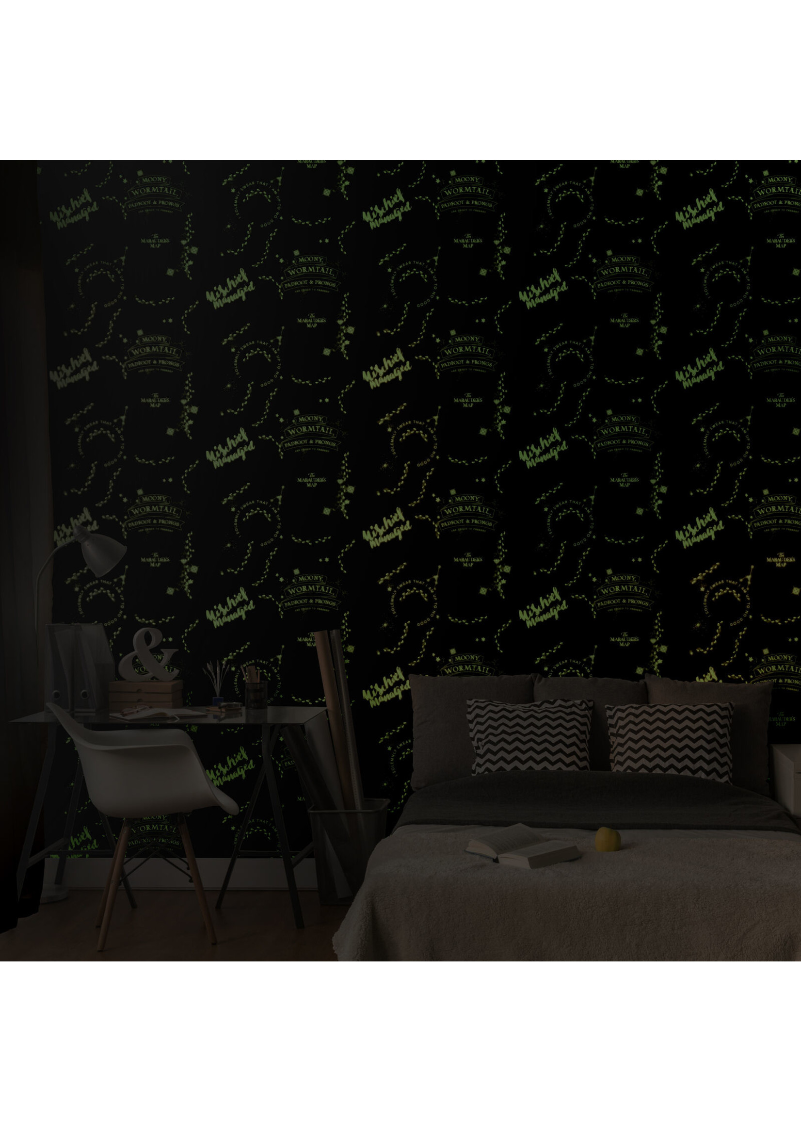 modder leer architect Harry Potter Behang Glow in the Dark - Charactersmania.nl