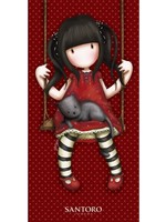 Gorjuss Santoro Towel Red Girl on Swing