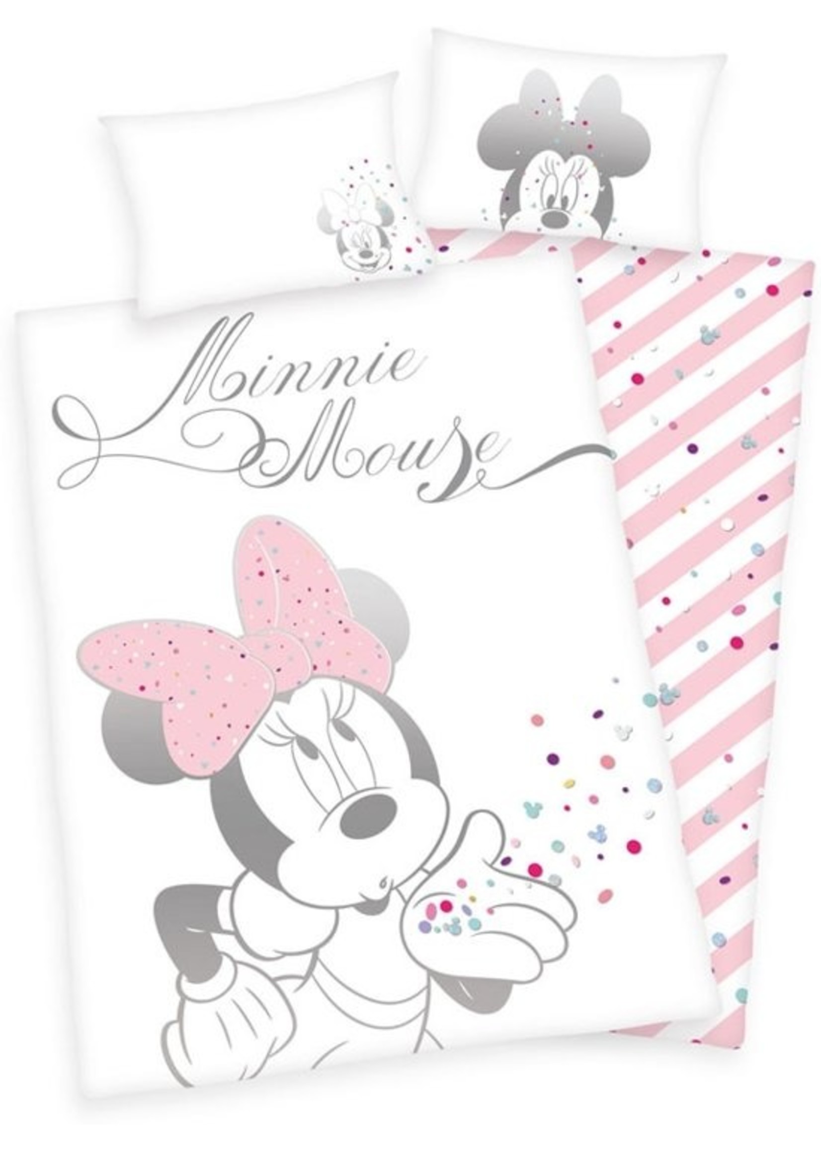 Disney Minnie Mouse  Junior Duver Cover Set Confetti