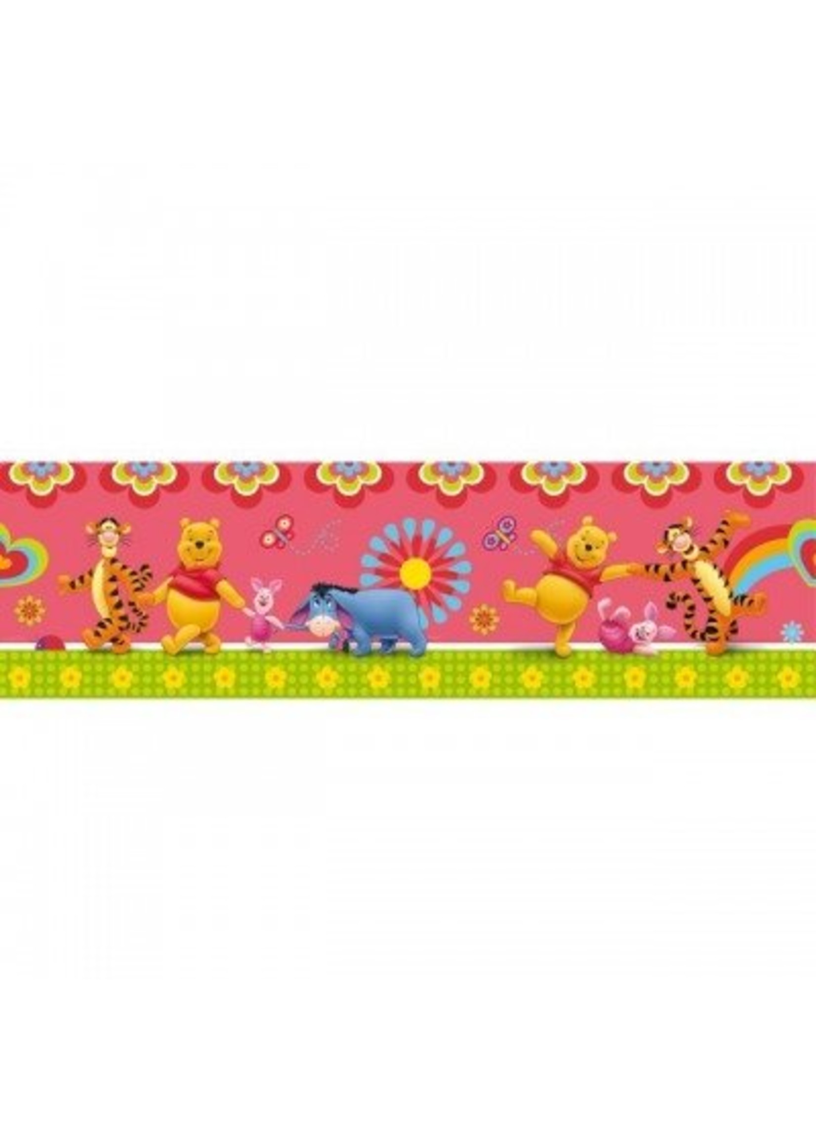 Winnie de Poeh Winnie de Poeh Pink Wall Border