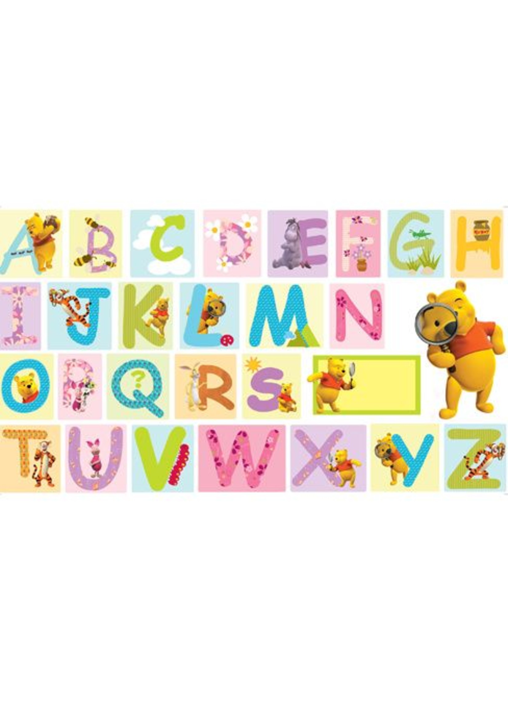 WINNIE DE POEH STICKERS ALPHABET GROOT 5010432625769