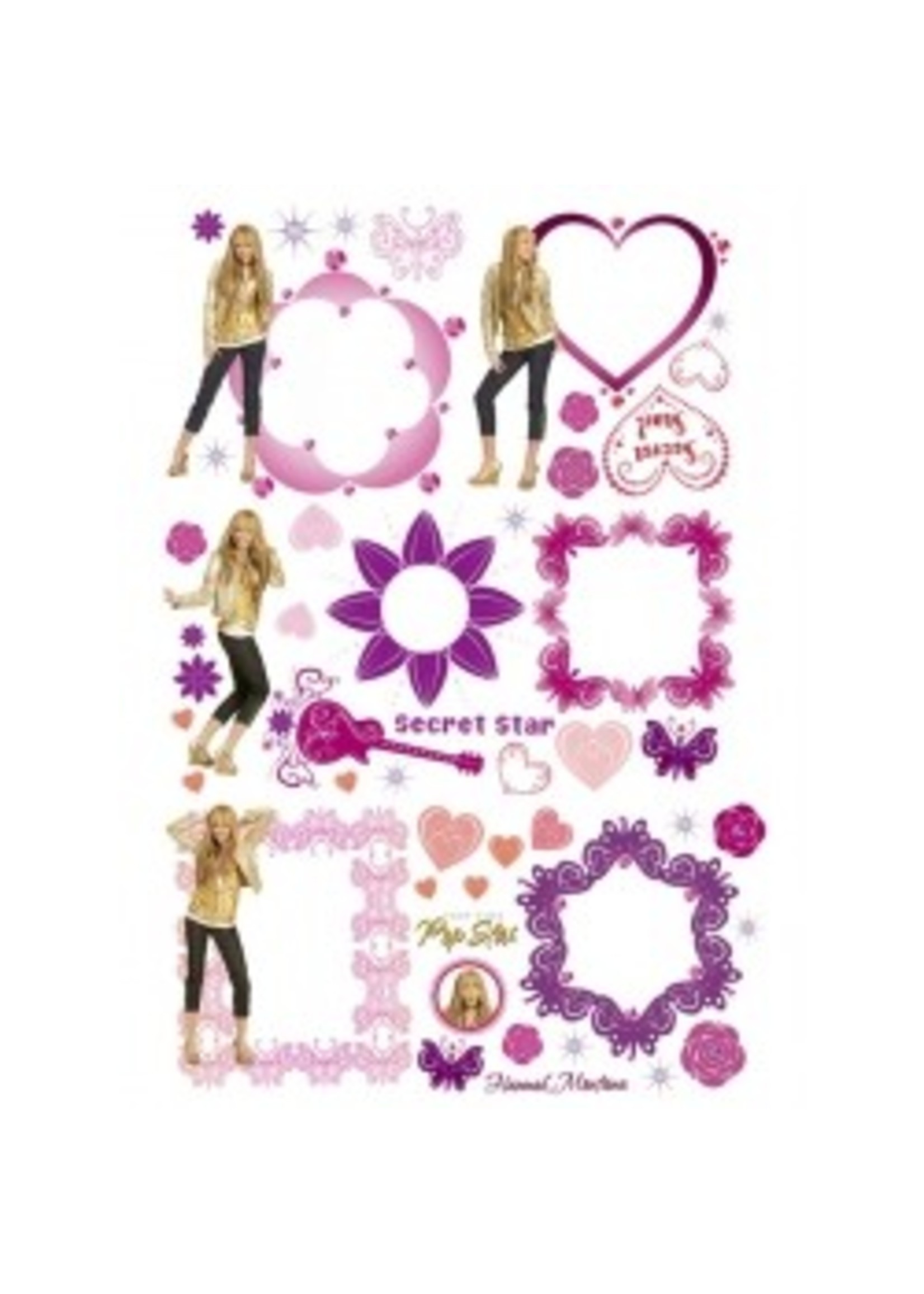 HANNAH MONTANA DECORATIE FOTO STICKERS