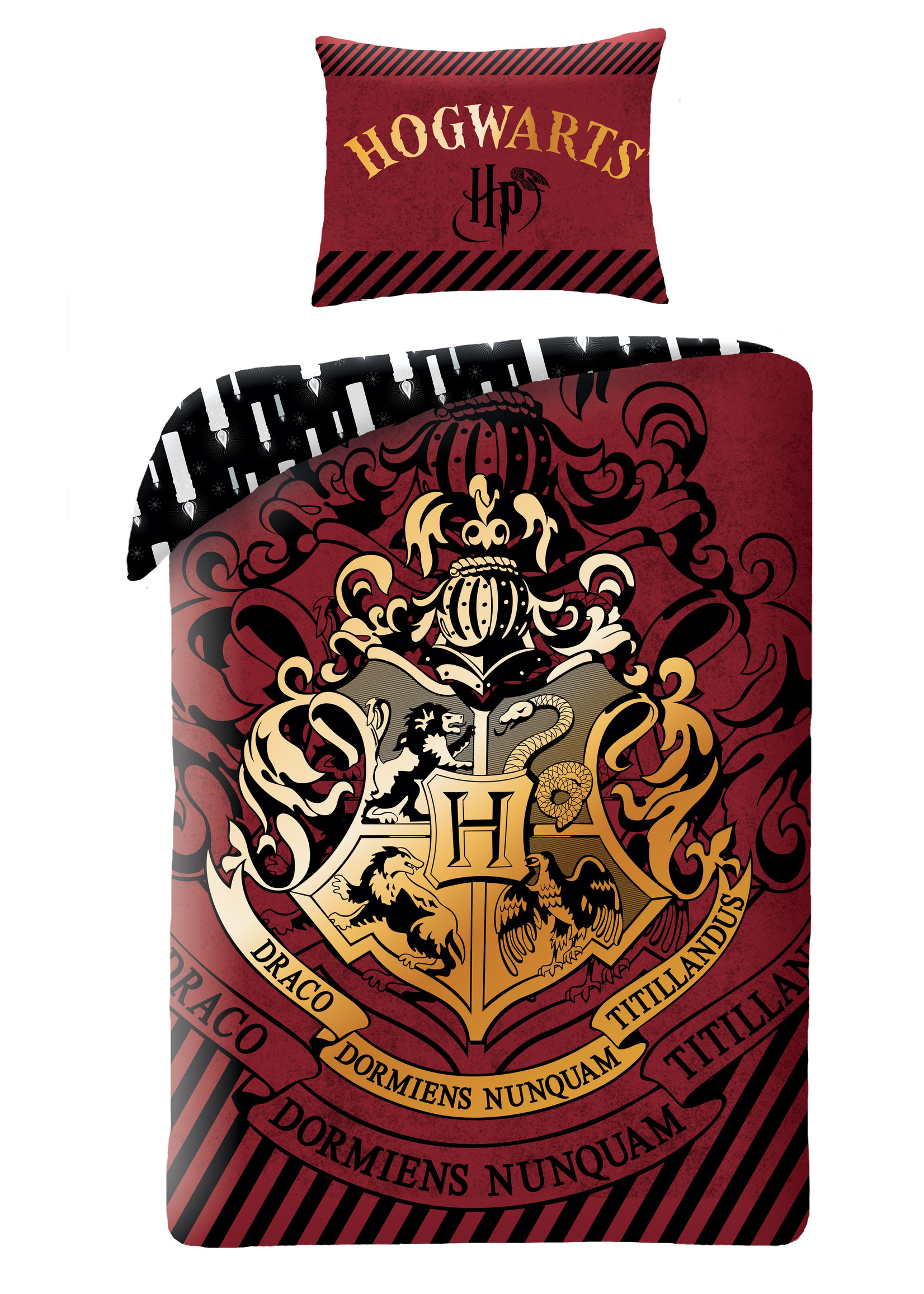 Warner Bros Harry Potter Duvet Cover Set Red