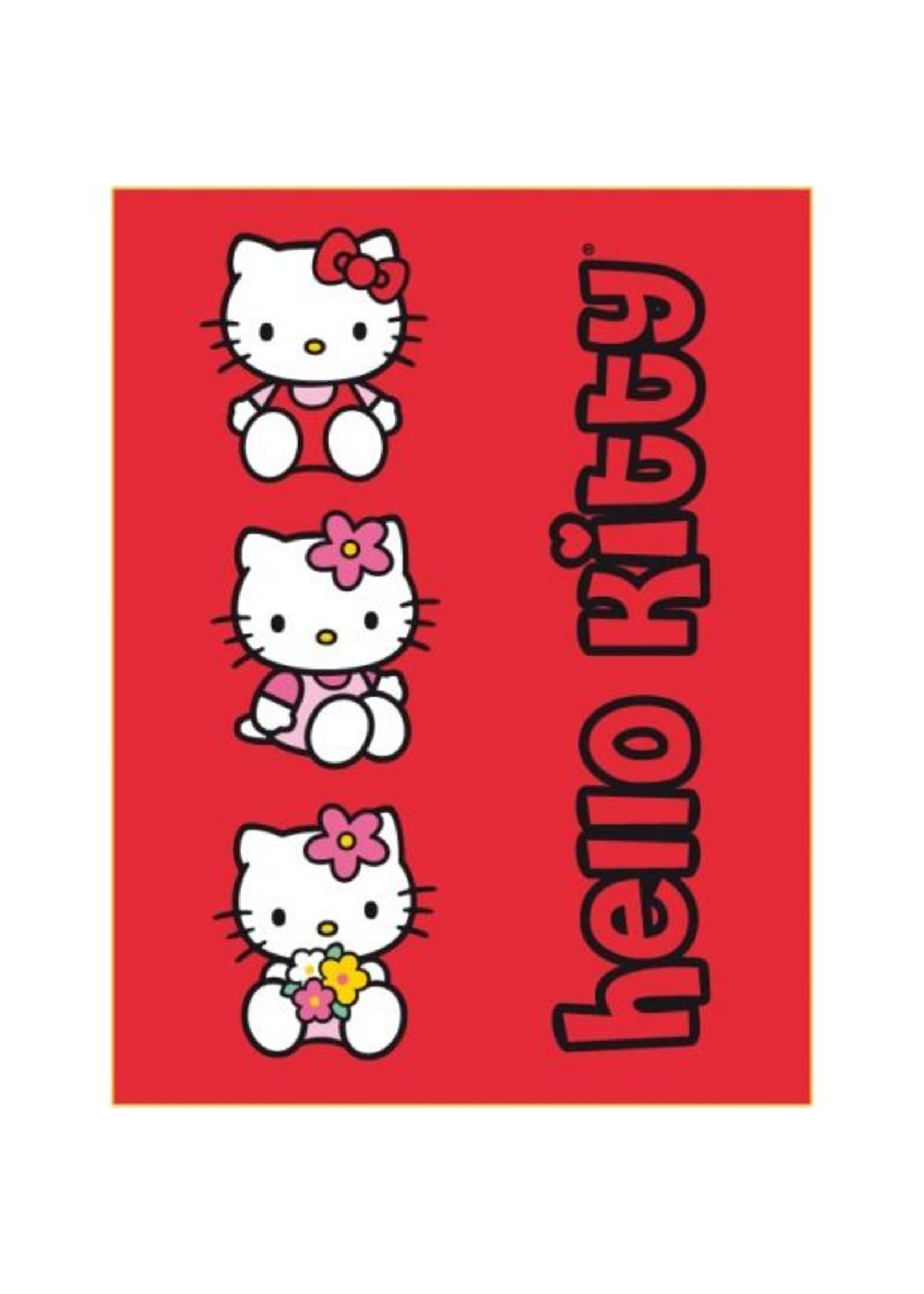 Sanrio  Hello Kitty Fleece Deken Bloemmetjes