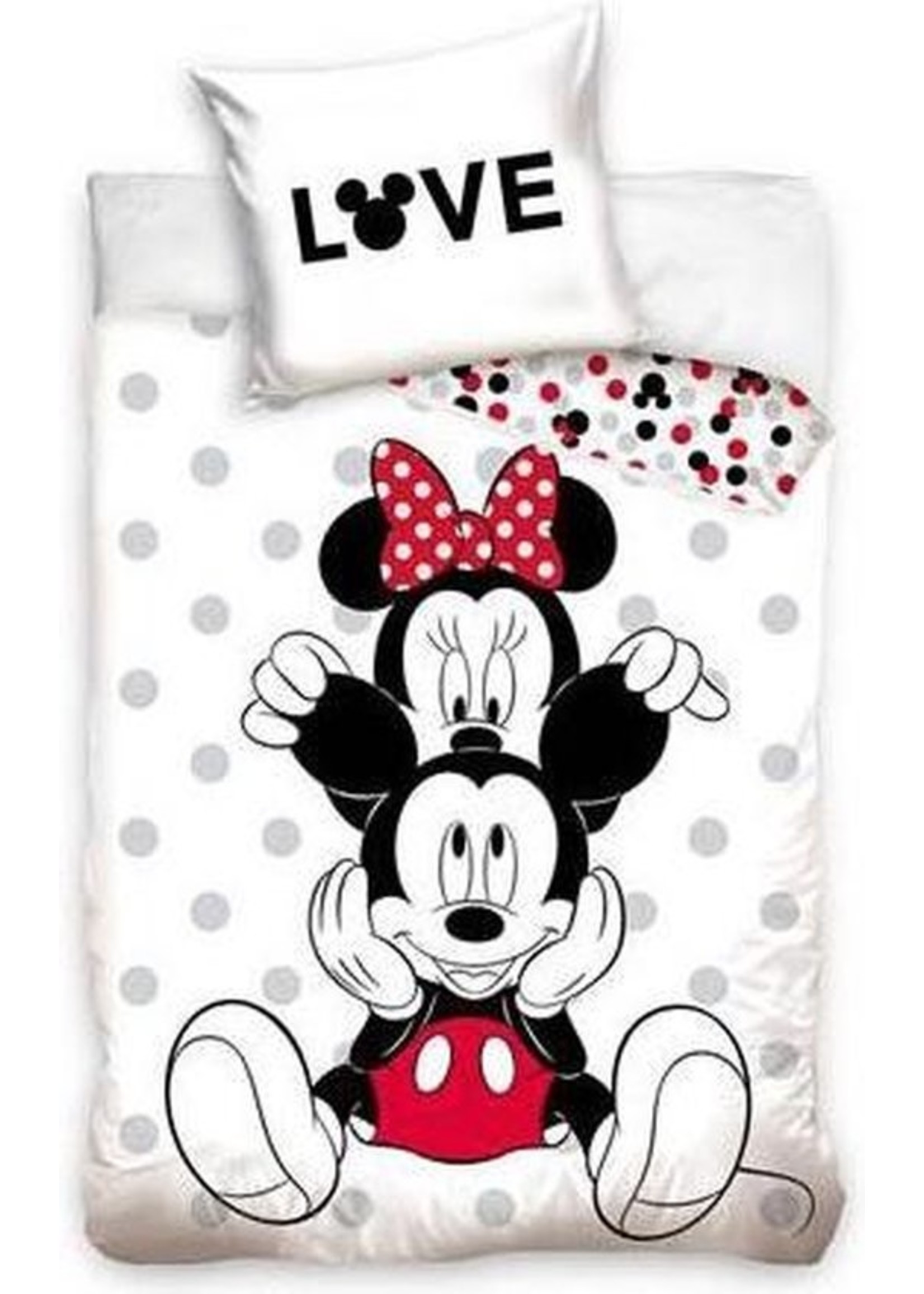 Minnie & Mickey Mouse dekbedovertrk 140x200cm