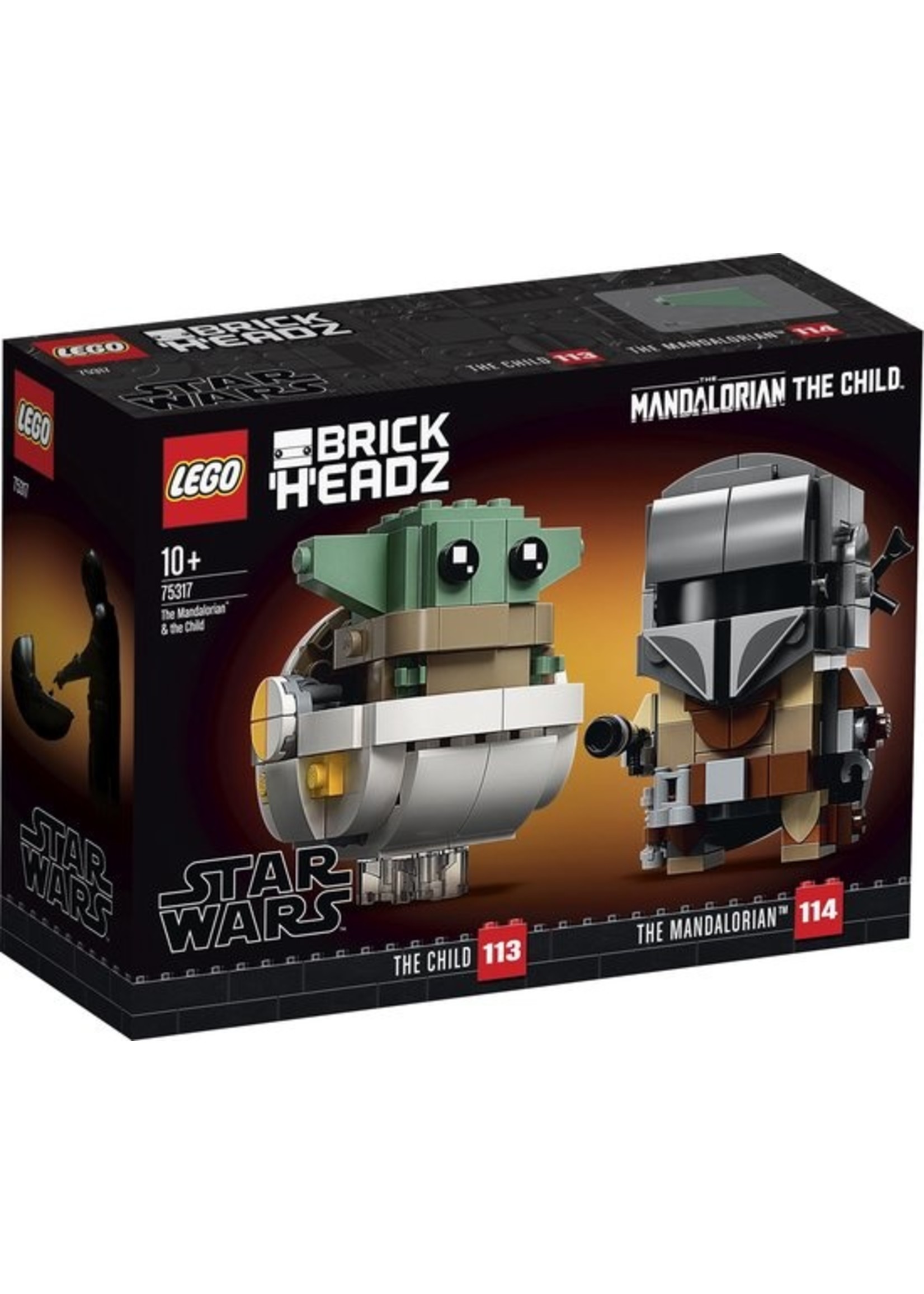 LEGO BrickHeadz Star Wars De Mandalorian & Baby Yoda 75317