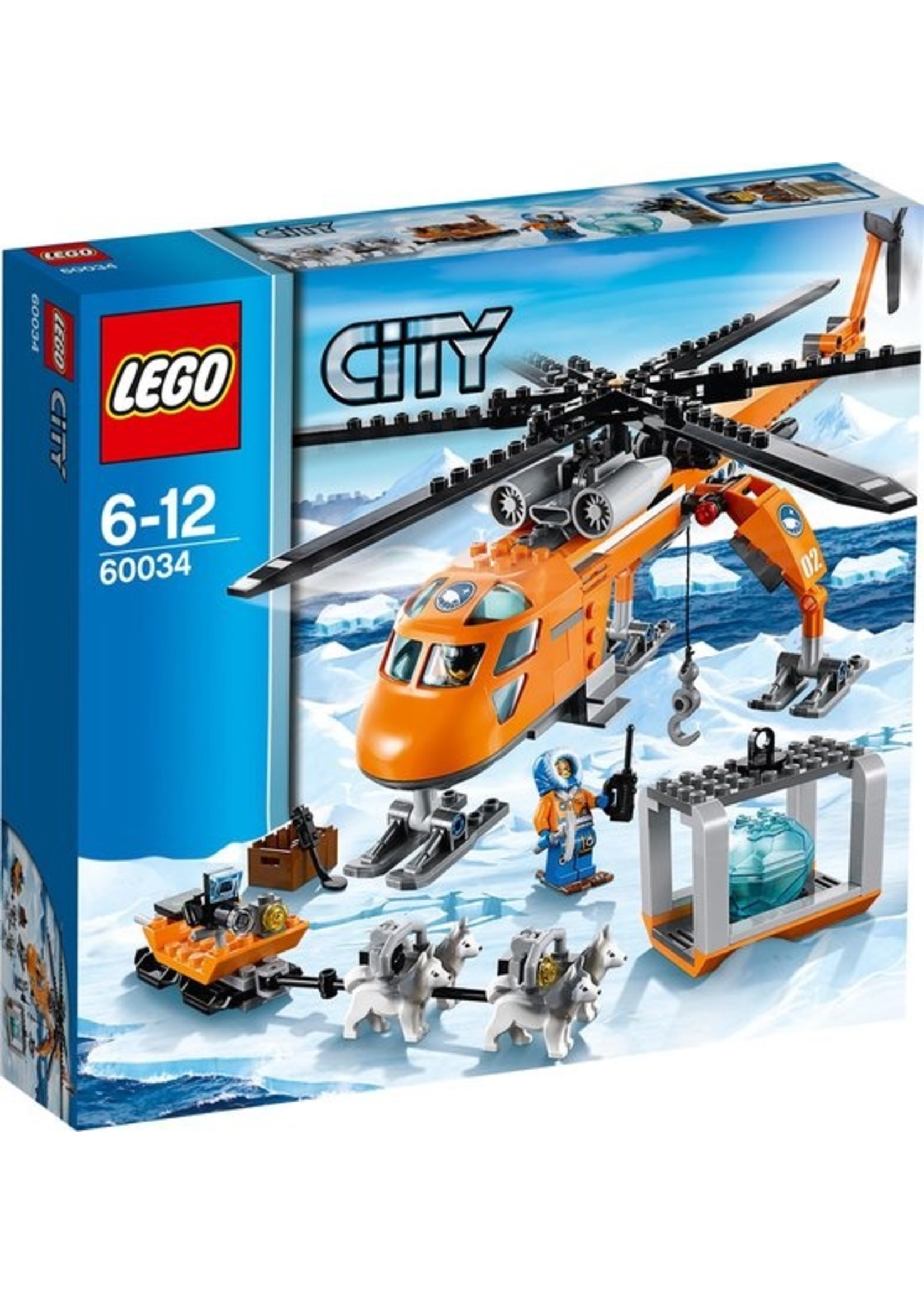 LEGO City Arctic Helicopter Crane - 60034