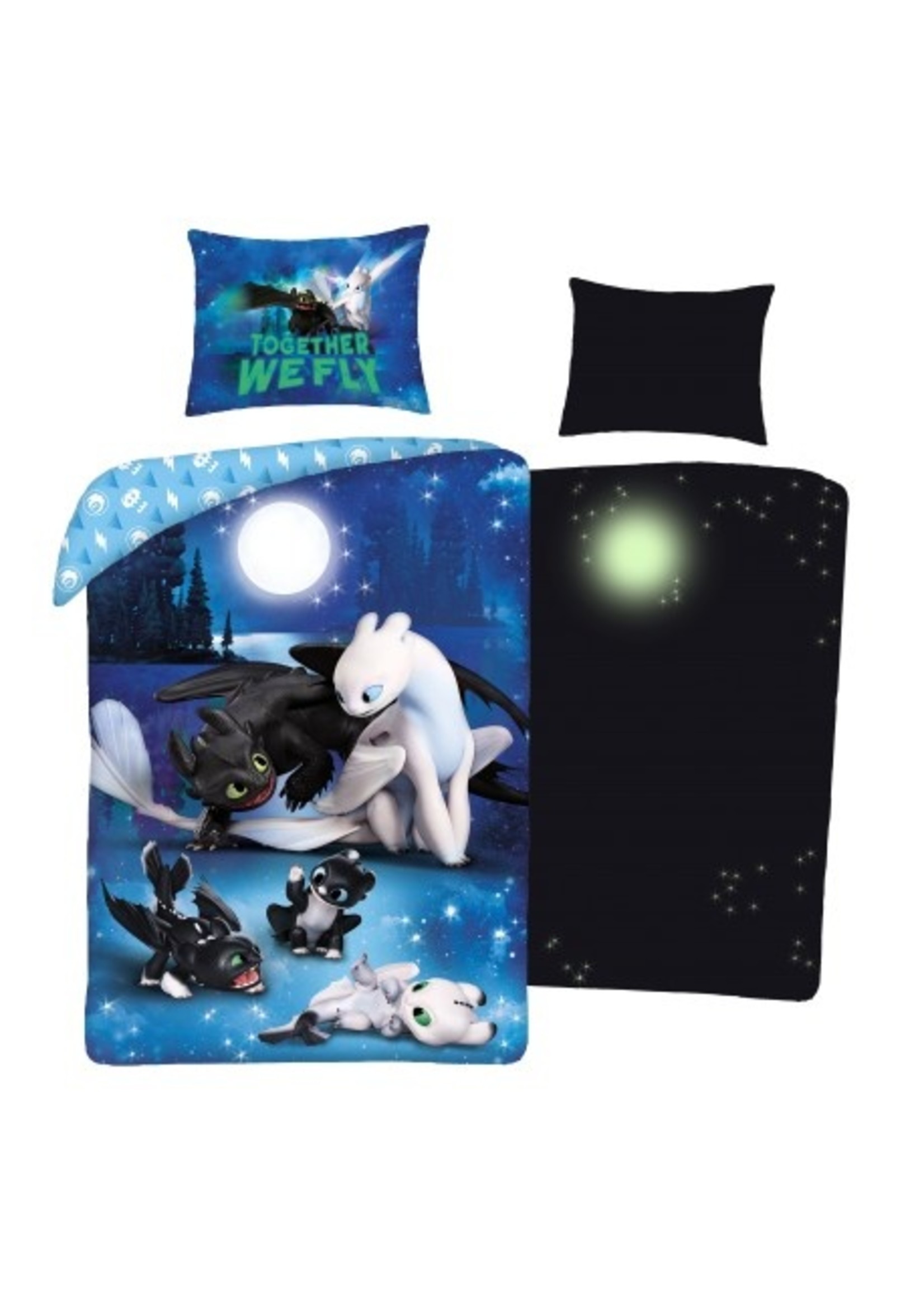 Dreamworks How to Train your Dragon Duvet Glow in the Dark