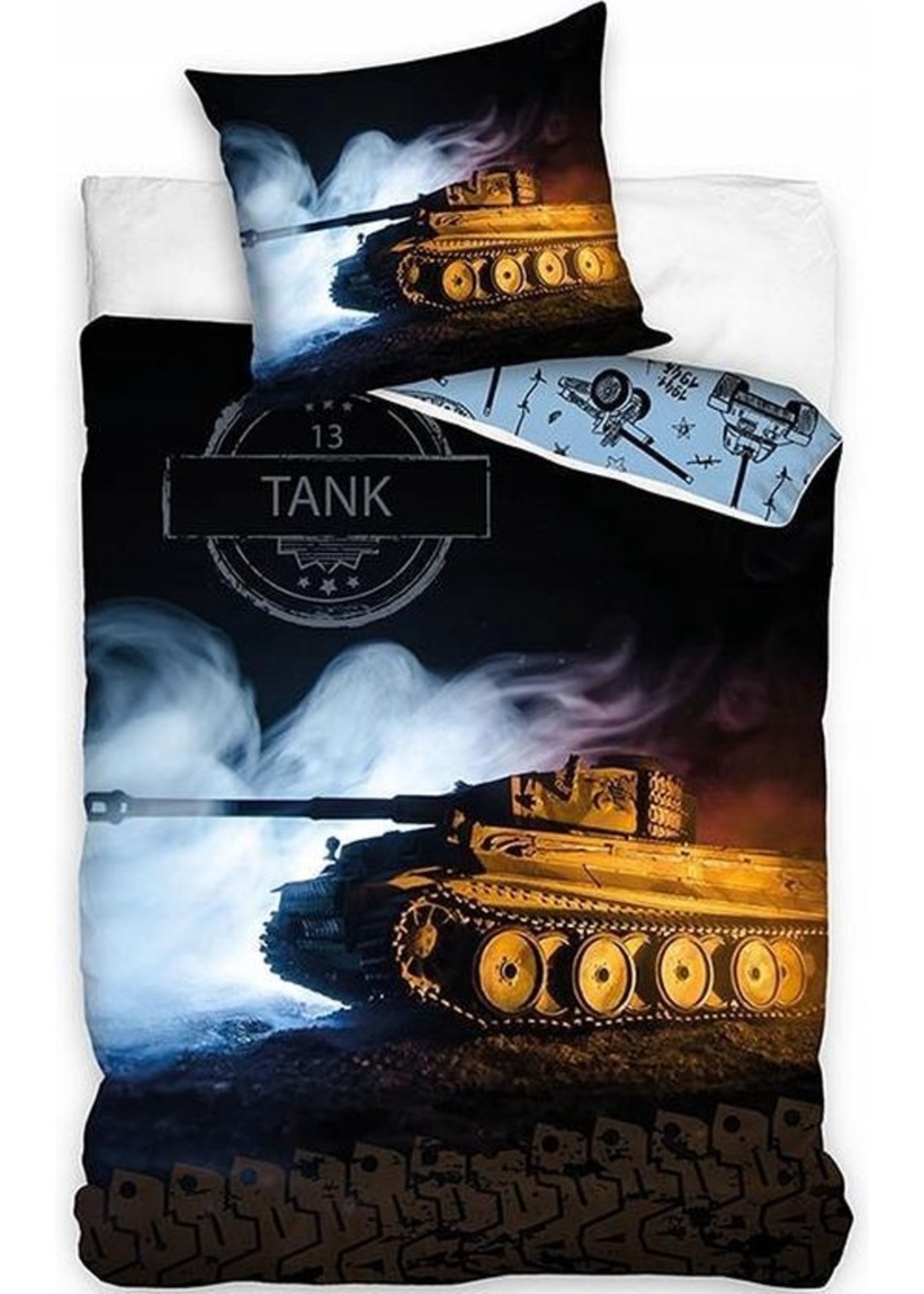 Single Duvet Tank Landmacht  140x200 cm Cotton