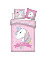 Unicorn Duvet Cover Set 140x200cm Polyester