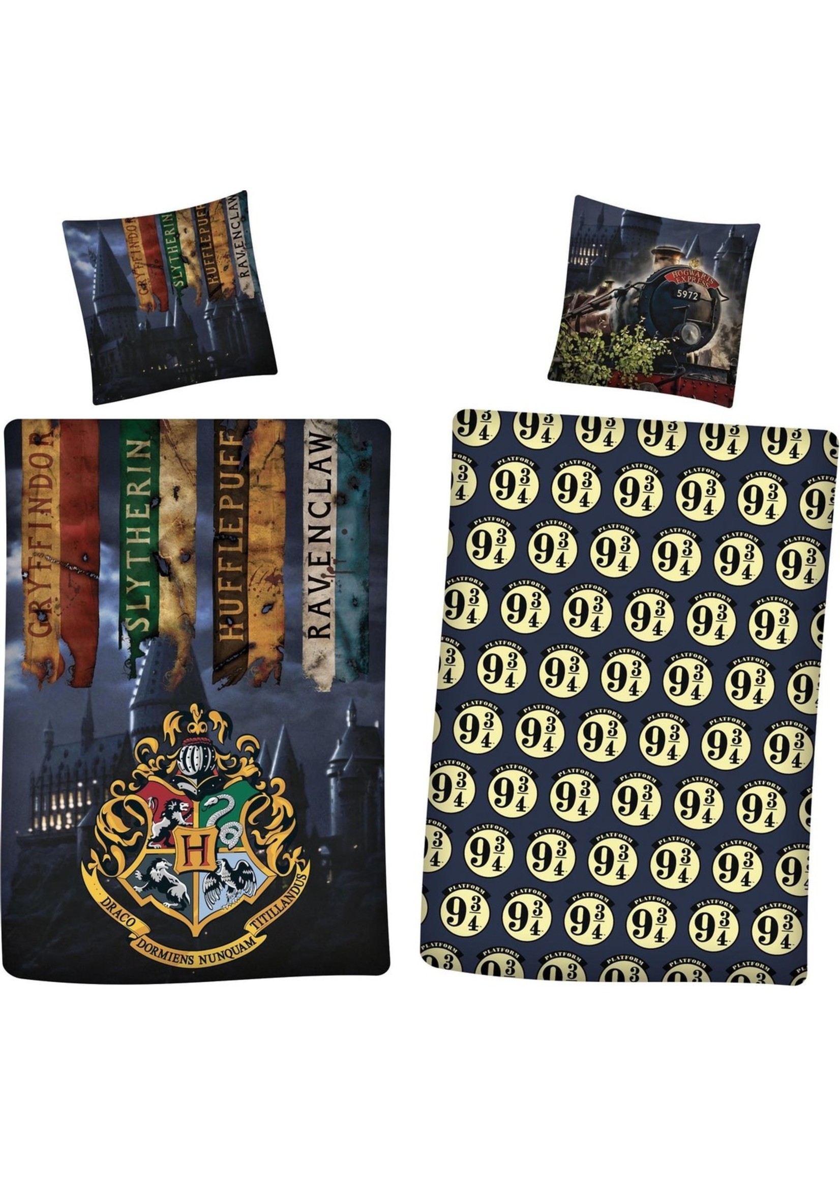 Warner Bros Harry Potter Duvet Cover Set Hogwarts by Night