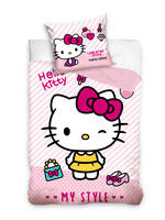 Hello Kitty Duvet 140x200cm Pillowcase 70x90cm Cotton