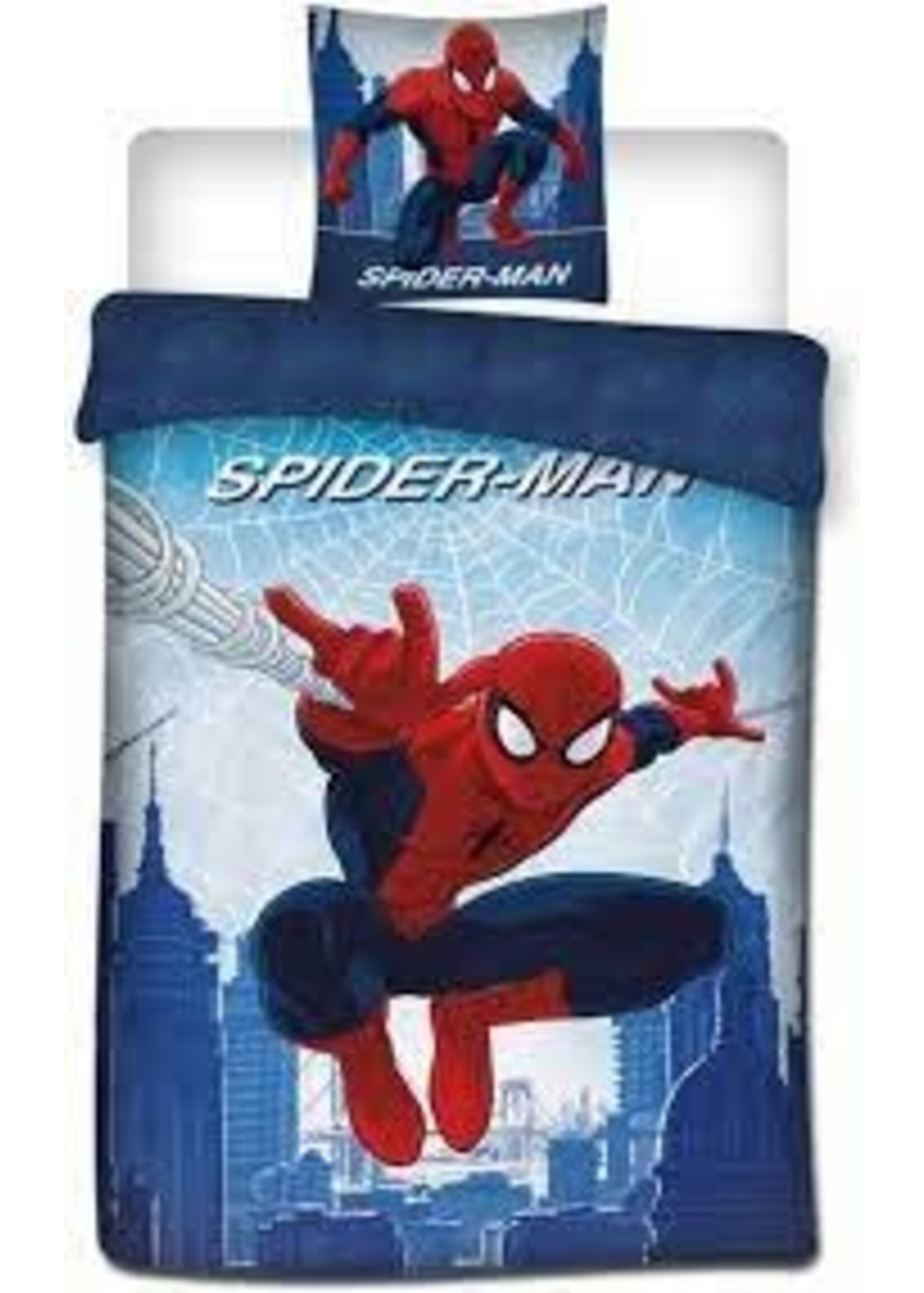 Marvel Spiderman Eenpersoons Dekbedovertrek Webs