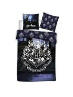 Harry Potter Harry Potter Single Person Duvet Blue Hogwarts Logo