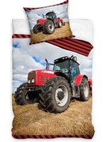 Red Tractor SIngle Person Duvet