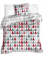 Carbotex Single Person Duvet Red Christmas tree Christmas