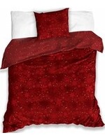 Carbotex Single Person Duvet Christmas Snow Flakes Red