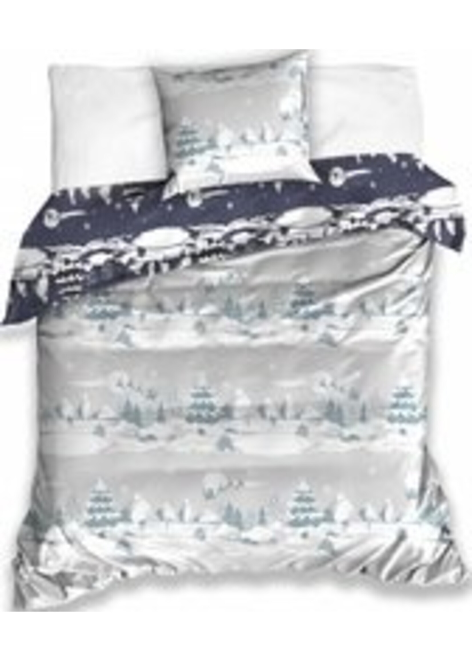 Carbotex Single Person Duvet Christmas White Snow