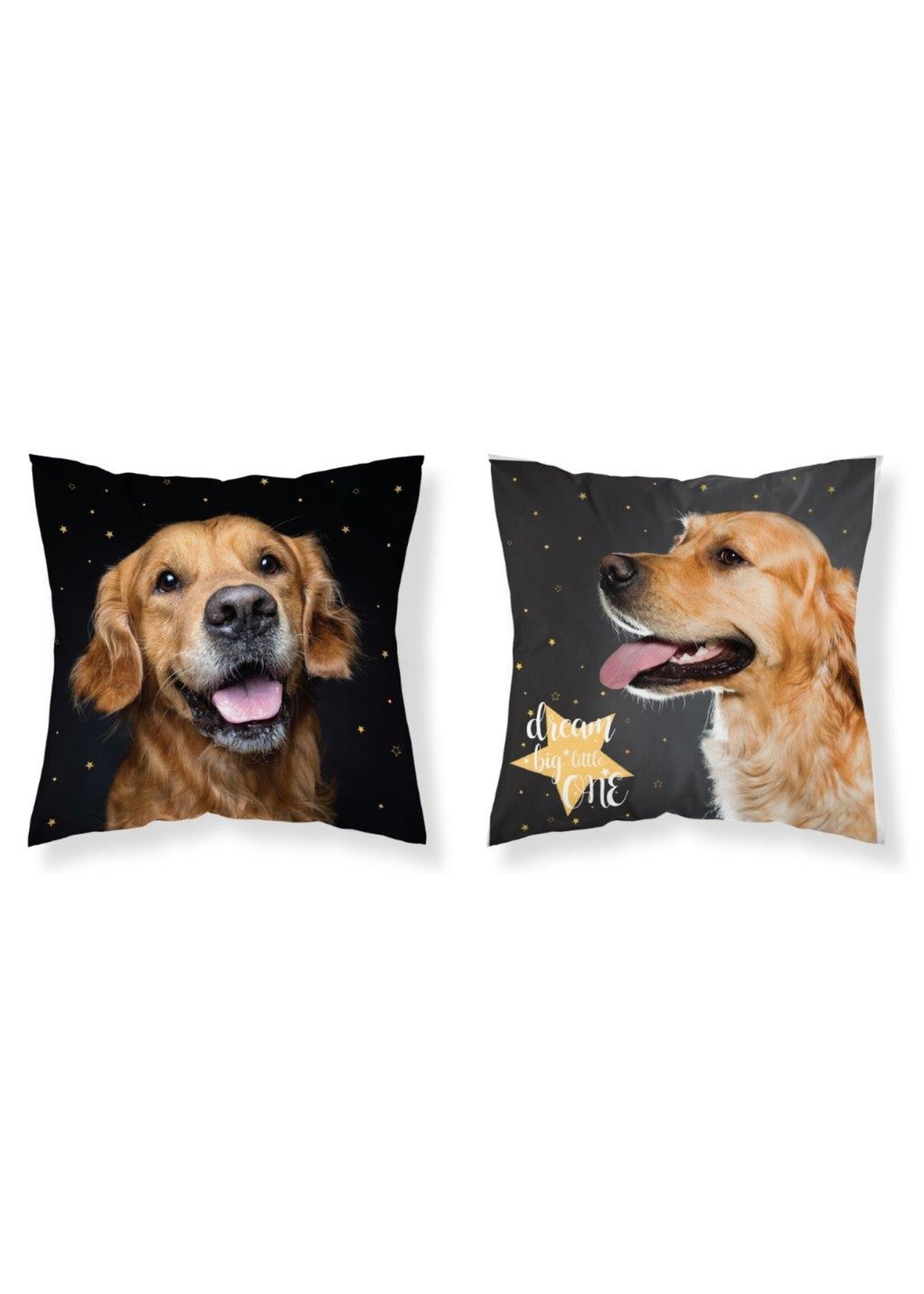 Golden Retriever Sierkussen kussen 40x40cm incl vulling