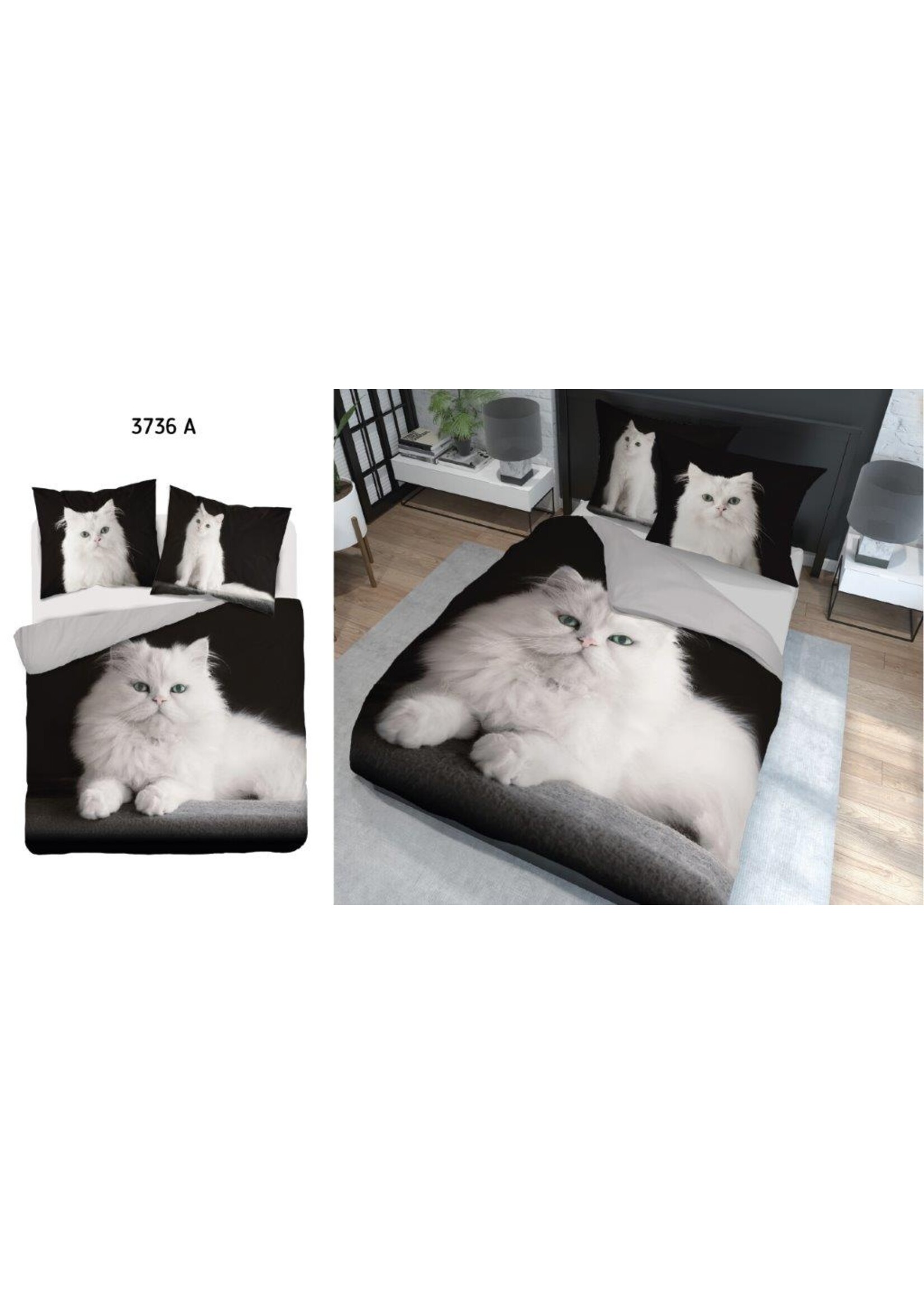 Cat Duvet 220x200cm Cotton Pillowcase 70x80cm