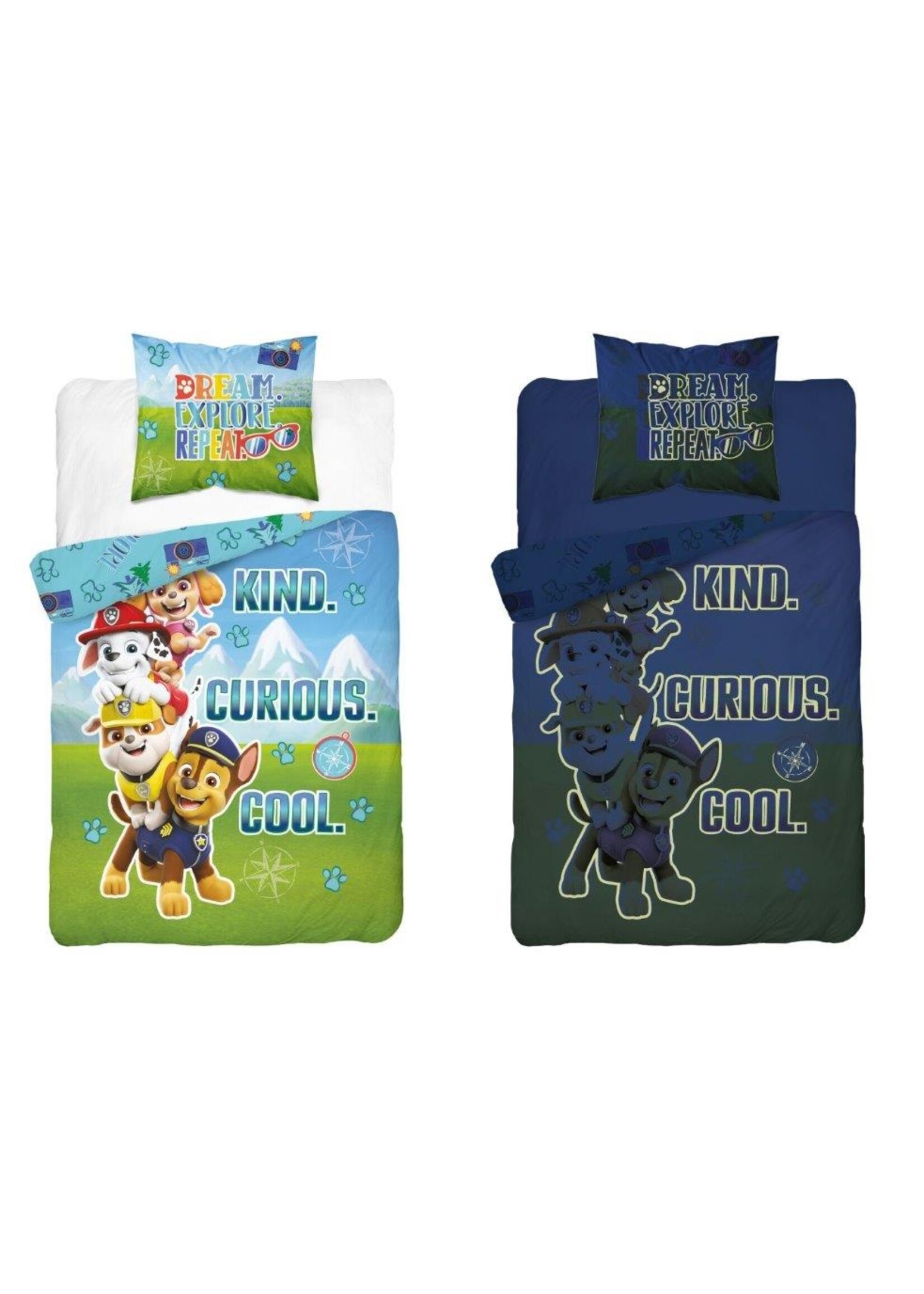 Nickelodeon Paw Patrol  Paw Patrol Single Person Duvet Stoer Team  Glow in the dark