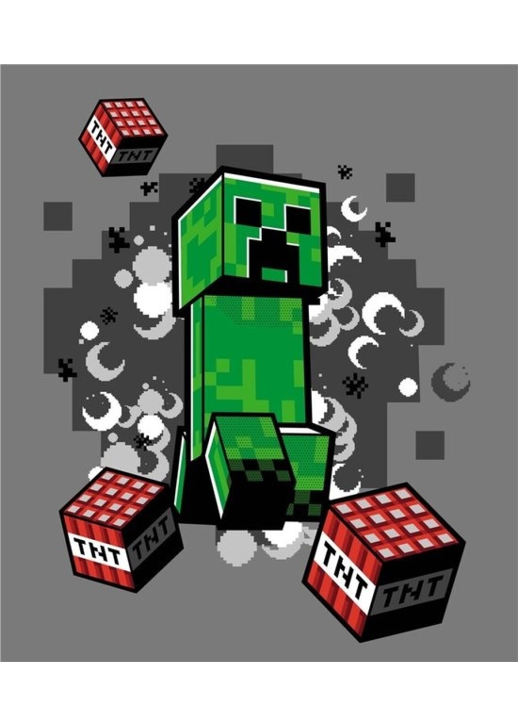 Minecraft Creeper Fleece bnakj 130 x 160 cm - 100% polyester