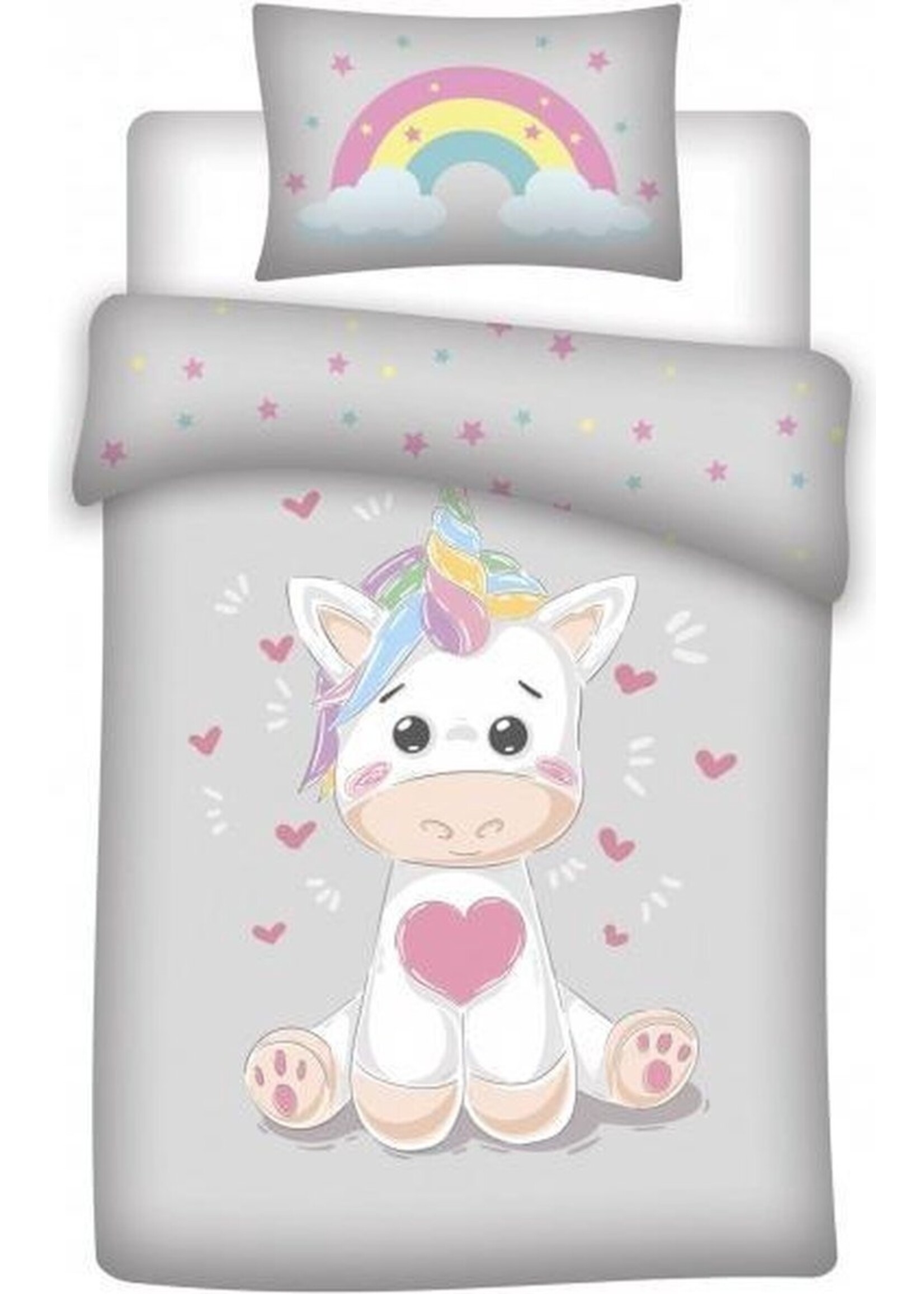 Unicorn Baby Dekbedovertrek - 100 x 135 cm