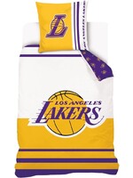 Lakers Dekbedovertrek, Basketball - Eenpersoons - 140 x 200 cm - Katoen