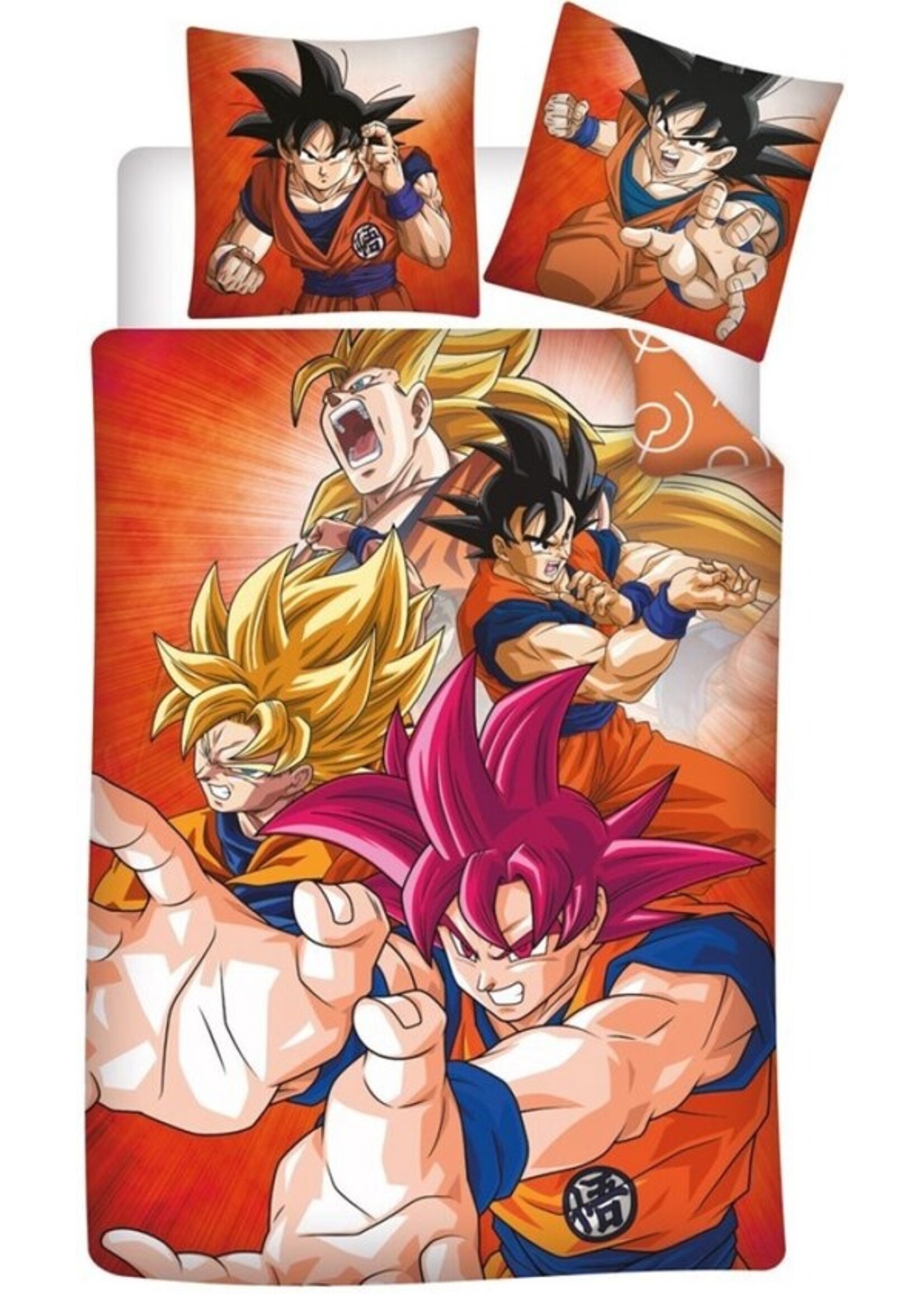 Dragon Ball Z Dekbedovertrek, Z Warrior - Eenpersoons - 140 x 200 - Polyester