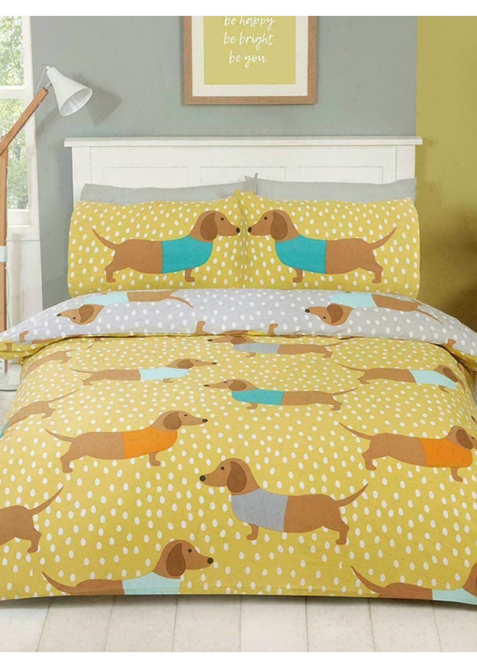 Sausage Dog Duvet Cover Set -