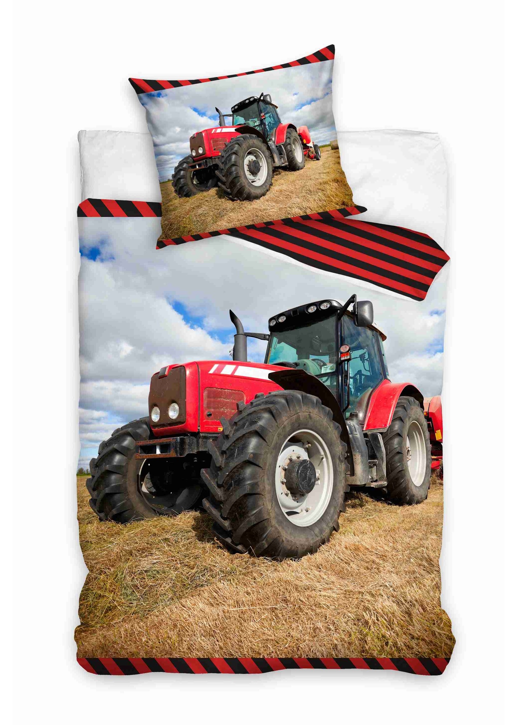 Tractor Single Duvet 140x200cm Cotton Pillowcase 60x70cm