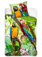 Animal Pictures Single Duvet, Papegaai  140 x 200 cm - Cotton