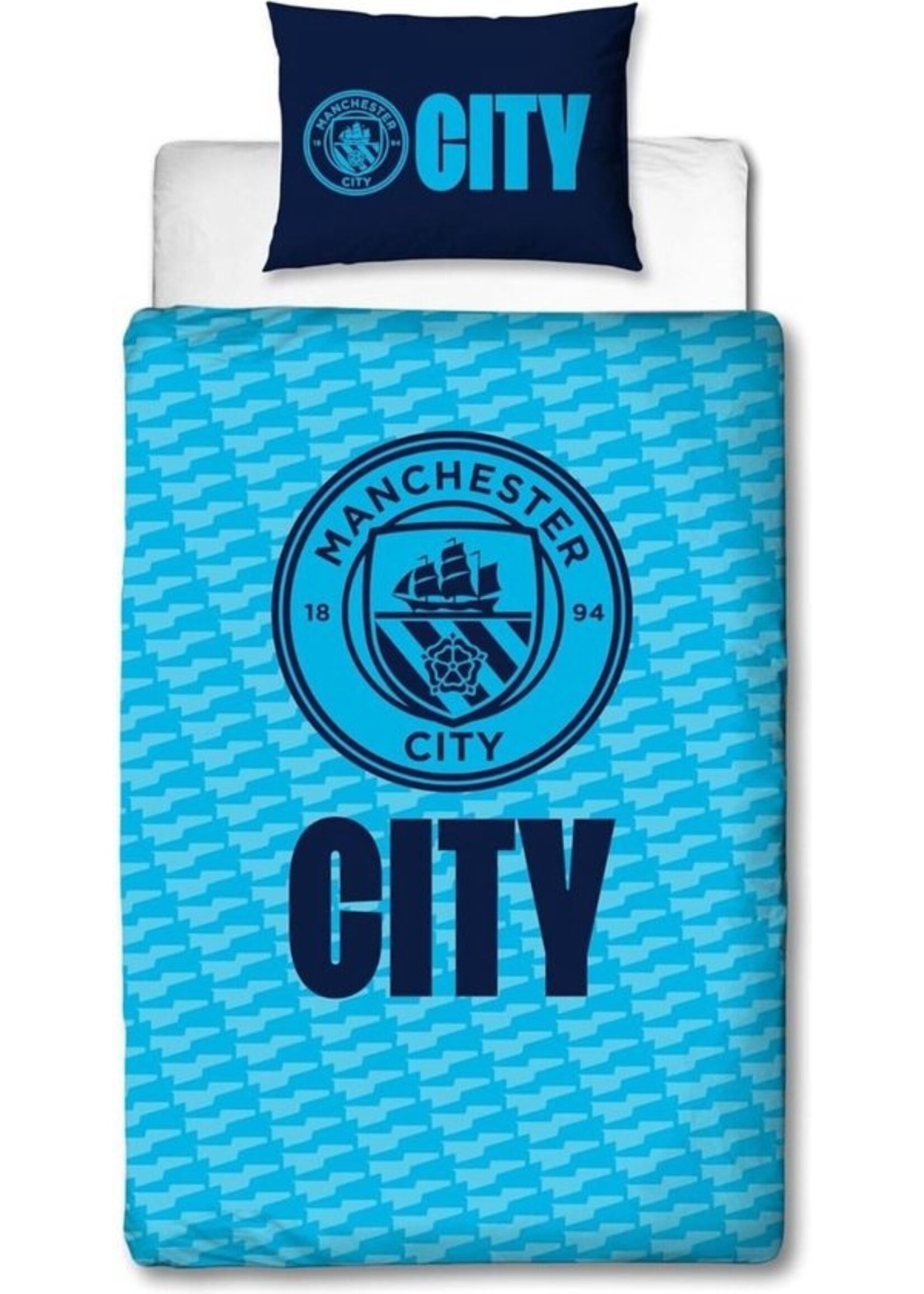 Manchester City Single Duvet 135x200cm Polycotton