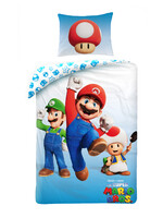 Nintendo Super Mario Mario Dekbedovertrek Eenpersoons 140x200cm Polyester Grote Kussensloop 70x90cm