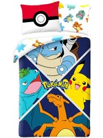 Pokémon  Dekbedovertrek Eenpersoons - 140 x 200 + 70 x 90 cm