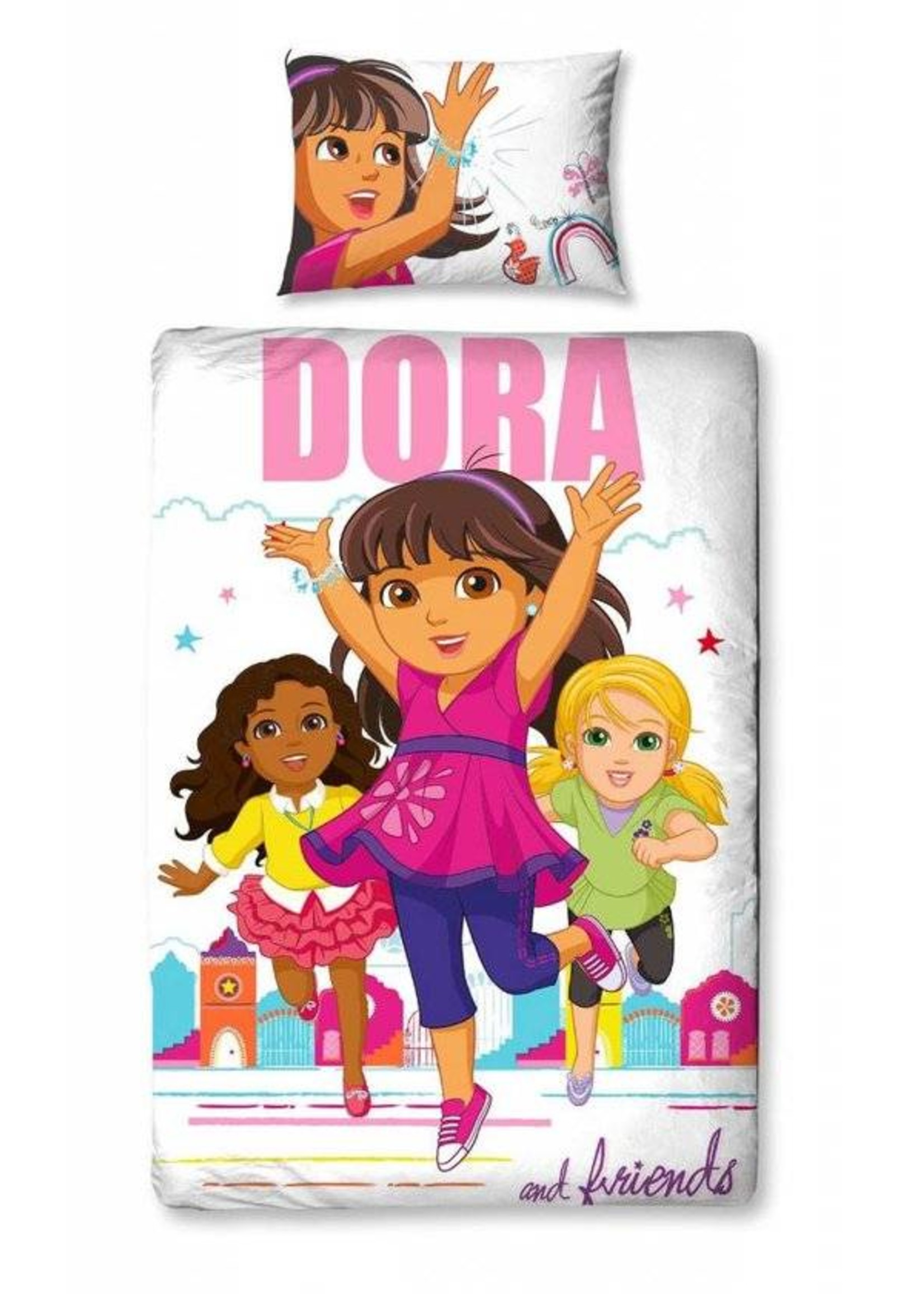 Bliksem Notebook Isoleren Dora Dekbedovertrek - Charactersmania.nl