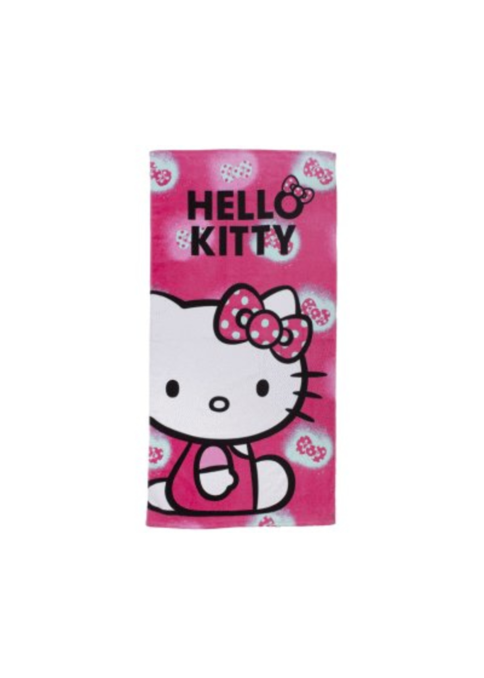 Sanrio  Hello Kitty Handdoek Roze Strikje