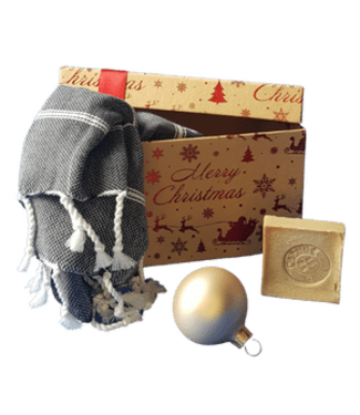 Hamams own kerst cadeaubox Hamam & Soap black