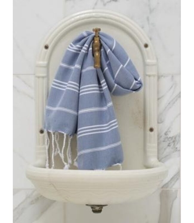 Ottomania hamam handdoek staalblauw