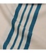 Lalay hamamdoek Krem Sultan natural petrol blue