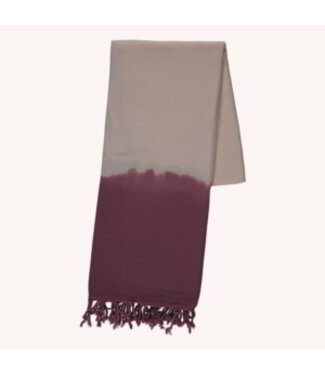 Lalay dip dye hamamdoek dusty rose