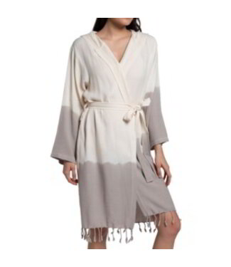 Lalay dip dye badjas taupe