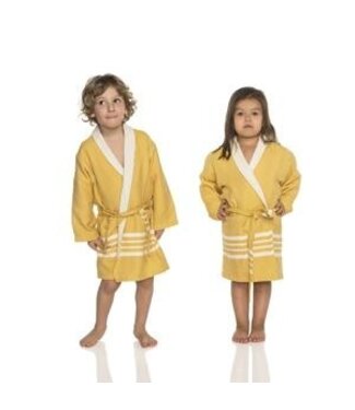 Lalay hamam kinderbadjas mustard yellow