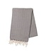 Lalay hamamdoek ZigZag dark grey