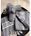 Lalay hamamdoek ZigZag dark grey